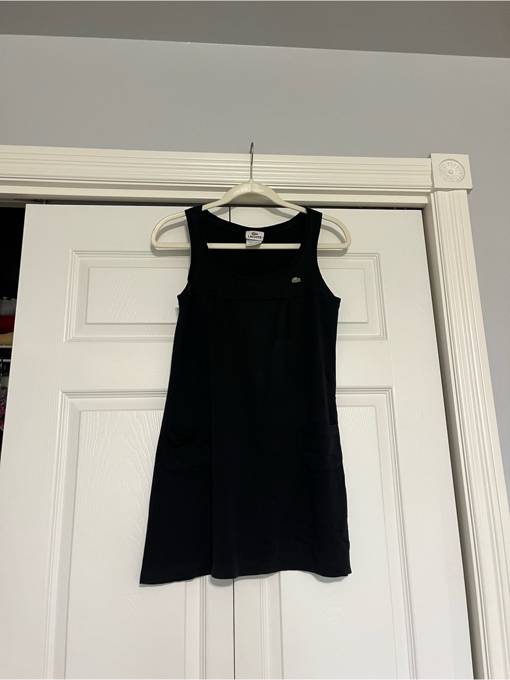 Lacoste Black Sleeveless Mini Tank Dress